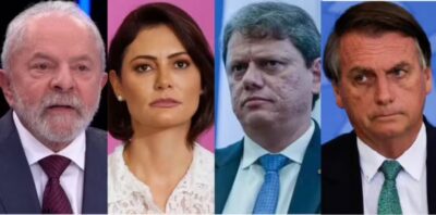 O resultado da nova pesquisa que testou Lula contra Bolsonaro, Michelle e Tarcísio