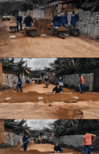 Prefeito Edilson obras de calçamento no bairro do Cruzeiro