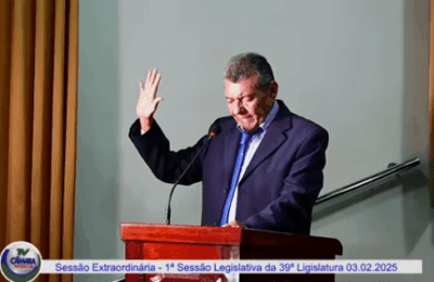 Enésio Vitorino Ribeiro Ferreira toma posse como vereador na Câmara Municipal de Pinheiro