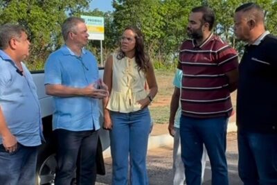 Empresário Lúcio do Açaí acompanha prefeito Rafael em ação no Novo Tempo
