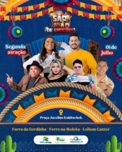 Santa Quitéria: Confira a programação do Arraial da rainha do baixo parnaíba no dia (1) de julho