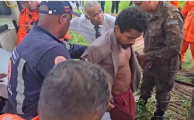 Maranhense desce de árvore após 72 horas de operação de resgate na Base Aérea de Salvador