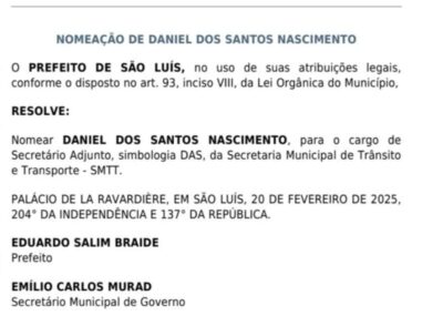 Adjunto da SMTT assume como titular