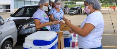 Drive-thru da vacina: Mais de 2,3 mil doses foram aplicadas em ação do Governo no Pátio Norte Shopping