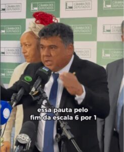 Com apoio do deputado Ivan Júnior; PEC que acaba com escala 6×1 é protocolada na Câmara