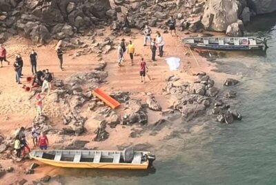 Agência descarta contaminação de água após queda de caminhão com acido sulfúrico no rio Tocantins