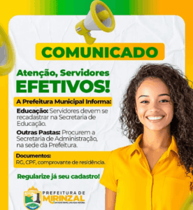 Prefeitura de Mirinzal estende prazo de Recadastramento de servidores efetivos