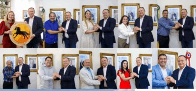 Municipalismo -Governador Carlos Brandão recebe mais 10 prefeitos no Palácio dos Leões…