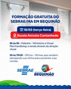 Prefeitura de Bequimão e Sebrae promovem formação gratuita para empreendedores