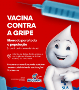 Prefeitura de Bequimão amplia vacinação contra a gripe para toda a população
