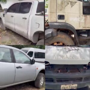 Em busca da frota municipal, gestão André da Ralpnet encontra  mais quatro veículos abandonados em oficina de São Luís