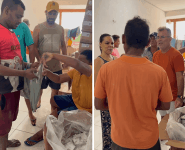 Vereador Louro distribui três toneladas de peixes e centenas de cestas básicas para famílias de São João Batista