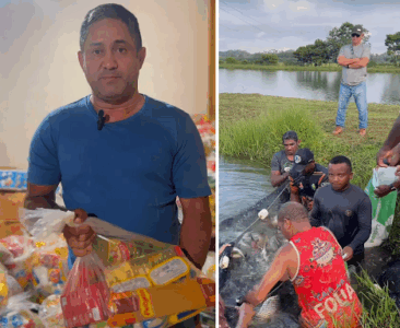Prefeito Toca Serra entrega 40 toneladas de alimentos durante a ação ‘Páscoa Feliz’ em Pedro do Rosário