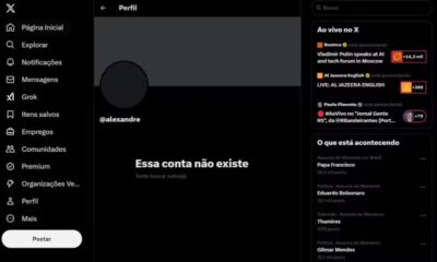 Moraes desativa conta pessoal no X um dia após cobrar multa de R$ 8,1 milhões da rede