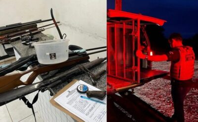 Médico e ex-major do Exército são presos por posse ilegal de armas de fogo em São Bento